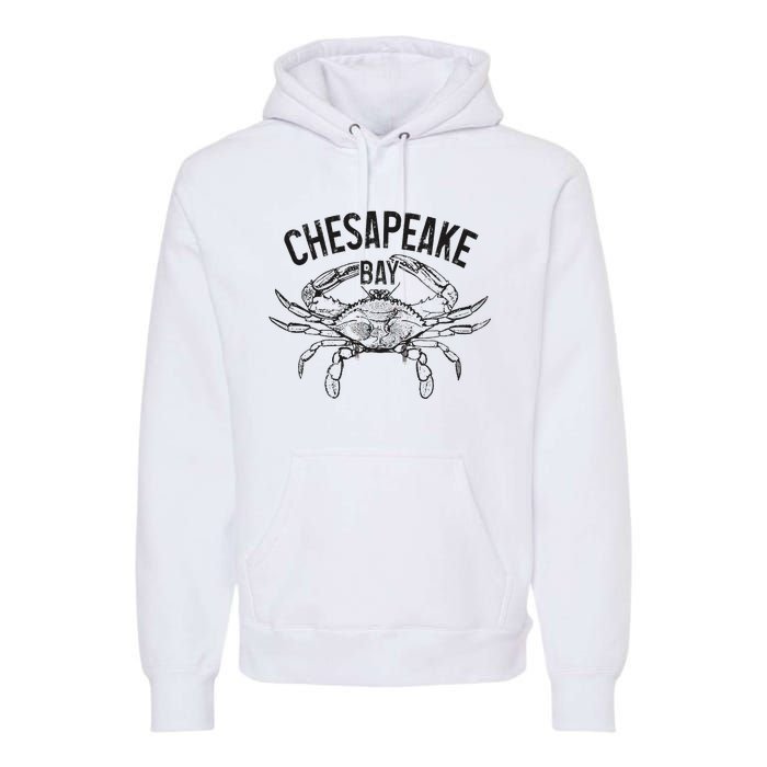 Chesapeake Bay Blue Crab Virginia Maryland Premium Hoodie