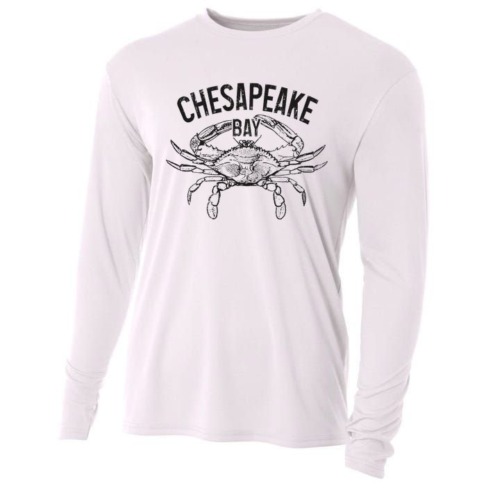 Chesapeake Bay Blue Crab Virginia Maryland Cooling Performance Long Sleeve Crew