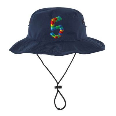 Cute Block Building 5th Birthday Gift 5 Years Old Boy Girl Legacy Cool Fit Booney Bucket Hat