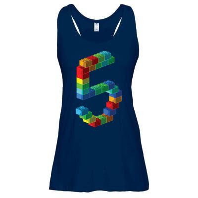 Cute Block Building 5th Birthday Gift 5 Years Old Boy Girl Ladies Essential Flowy Tank
