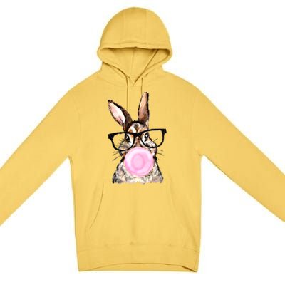 Cute Bubblegum Bunny Gift Premium Pullover Hoodie