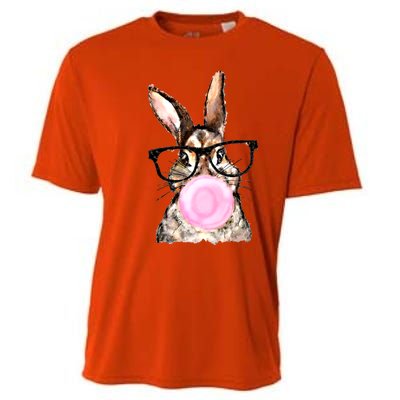 Cute Bubblegum Bunny Gift Cooling Performance Crew T-Shirt