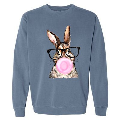 Cute Bubblegum Bunny Gift Garment-Dyed Sweatshirt