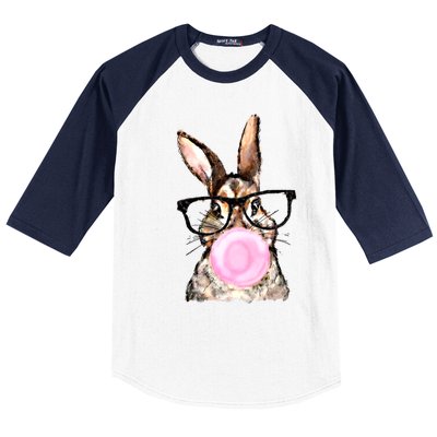 Cute Bubblegum Bunny Gift Baseball Sleeve Shirt