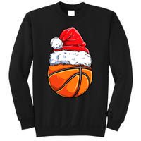 Christmas Basketball Ball Santa Hat Funny Sport Xmas Sweatshirt