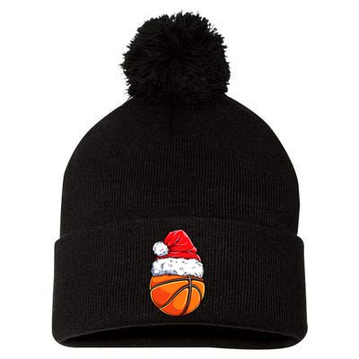 Christmas Basketball Ball Santa Hat Funny Sport Xmas Pom Pom 12in Knit Beanie