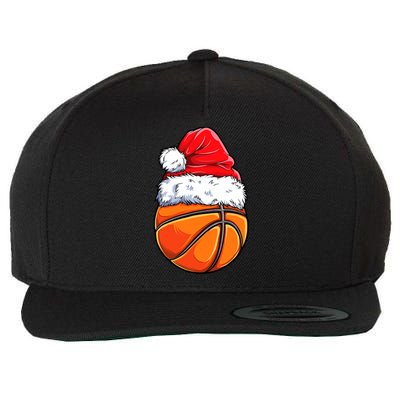 Christmas Basketball Ball Santa Hat Funny Sport Xmas Wool Snapback Cap