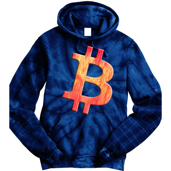 Cryptocurrency Blockchain Btc Orange Sunset Retro Bitcoin Tie Dye Hoodie