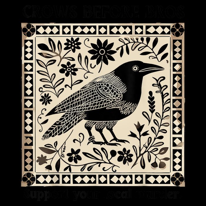 Crows Before Bros Support Your Local Murder Mousepad