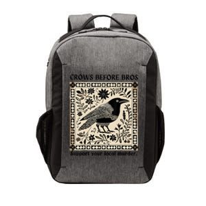 Crows Before Bros Support Your Local Murder Vector Backpack