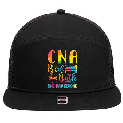 CNA Bed Bath and Way Beyond School Nurses funny Nurse 7 Panel Mesh Trucker Snapback Hat