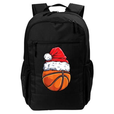 Christmas Basketball Ball Santa Hat Xmas Boys Men Sport TShirt Backpack