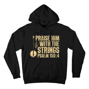 Cool Banjo Bluegrass Music Art Worship Leader Hoodie