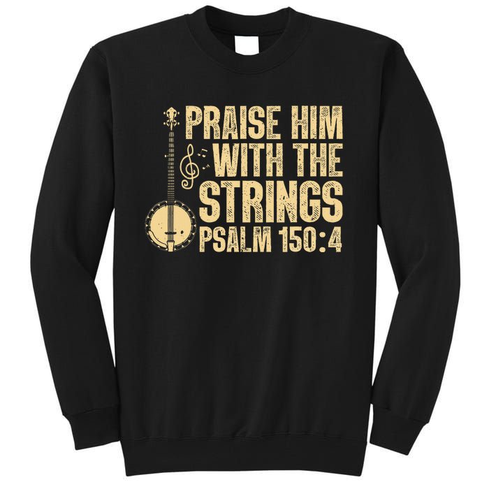 Cool Banjo Bluegrass Music Art Worship Leader Tall Sweatshirt