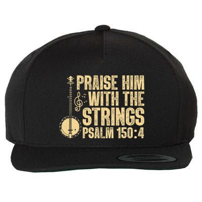 Cool Banjo Bluegrass Music Art Worship Leader Wool Snapback Cap