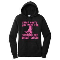 Cowboy Boots Breast Cancer Women's Pullover Hoodie