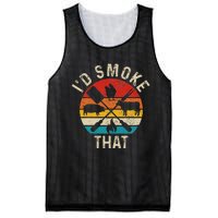 Chef Butcher BBQ Id Smoke That Funny Fathers Day Vintage Mesh Reversible Basketball Jersey Tank