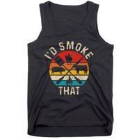 Chef Butcher BBQ Id Smoke That Funny Fathers Day Vintage Tank Top