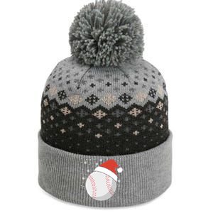 Christmas Baseball Ball Santa Claus Hat Xmas Catcher Pitcher Funny Gift The Baniff Cuffed Pom Beanie