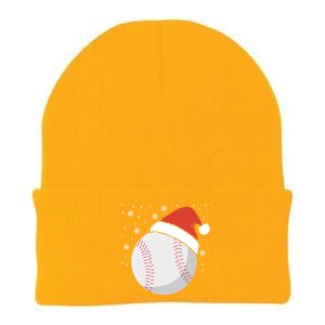 Christmas Baseball Ball Santa Claus Hat Xmas Catcher Pitcher Funny Gift Knit Cap Winter Beanie