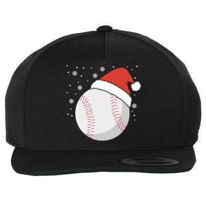 Christmas Baseball Ball Santa Claus Hat Xmas Catcher Pitcher Funny Gift Wool Snapback Cap