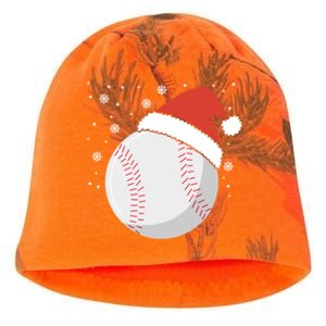 Christmas Baseball Ball Santa Claus Hat Xmas Catcher Pitcher Funny Gift Kati - Camo Knit Beanie