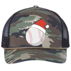 Christmas Baseball Ball Santa Claus Hat Xmas Catcher Pitcher Funny Gift Retro Rope Trucker Hat Cap