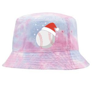 Christmas Baseball Ball Santa Claus Hat Xmas Catcher Pitcher Funny Gift Tie-Dyed Bucket Hat