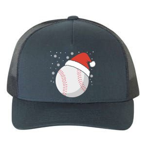 Christmas Baseball Ball Santa Claus Hat Xmas Catcher Pitcher Funny Gift Yupoong Adult 5-Panel Trucker Hat