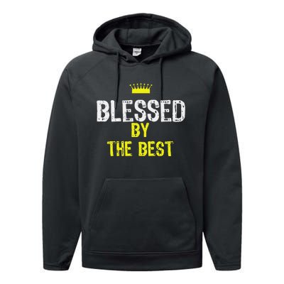 Christian Blessed by the Best Bible Scripture Performance Fleece Hoodie