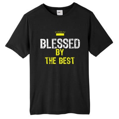 Christian Blessed by the Best Bible Scripture Tall Fusion ChromaSoft Performance T-Shirt