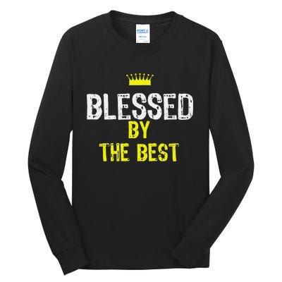 Christian Blessed by the Best Bible Scripture Tall Long Sleeve T-Shirt