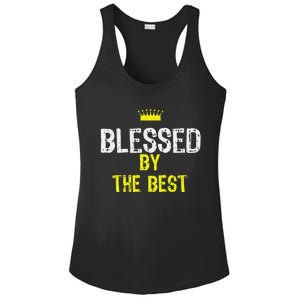 Christian Blessed by the Best Bible Scripture Ladies PosiCharge Competitor Racerback Tank