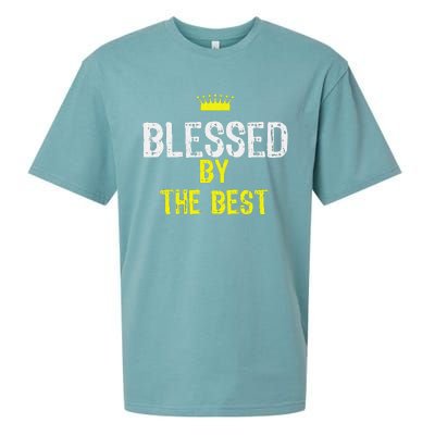 Christian Blessed by the Best Bible Scripture Sueded Cloud Jersey T-Shirt