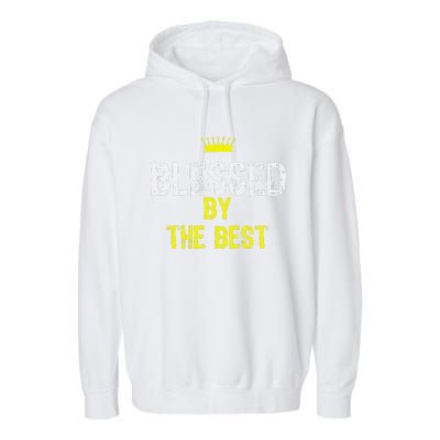 Christian Blessed by the Best Bible Scripture Garment-Dyed Fleece Hoodie