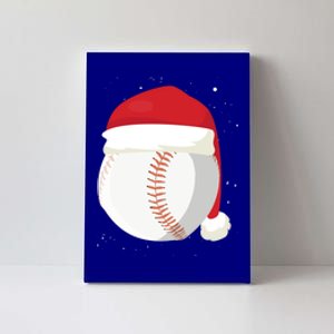 Christmas Baseball Ball Santa Claus Hat Xmas Catcher Pitcher Gift Canvas