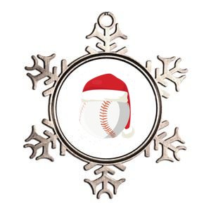 Christmas Baseball Ball Santa Claus Hat Xmas Catcher Pitcher Gift Metallic Star Ornament