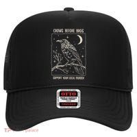 Crows Before Bros Support Your Local Murder High Crown Mesh Back Trucker Hat