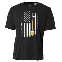 Craft Beer Brewing Usa Us American Flag Craft Brewery Brewer Cooling Performance Crew T-Shirt