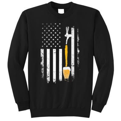 Craft Beer Brewing Usa Us American Flag Craft Brewery Brewer Sweatshirt