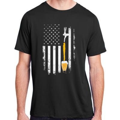 Craft Beer Brewing Usa Us American Flag Craft Brewery Brewer Adult ChromaSoft Performance T-Shirt