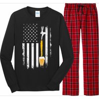 Craft Beer Brewing Usa Us American Flag Craft Brewery Brewer Long Sleeve Pajama Set