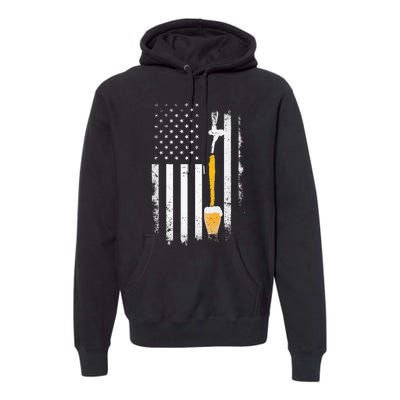 Craft Beer Brewing Usa Us American Flag Craft Brewery Brewer Premium Hoodie