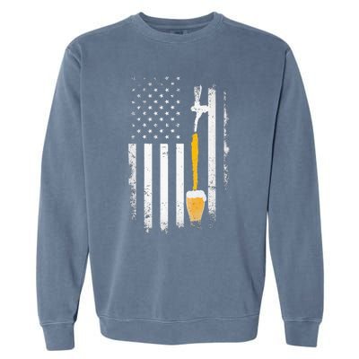 Craft Beer Brewing Usa Us American Flag Craft Brewery Brewer Garment-Dyed Sweatshirt