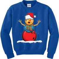 Christmas Bowling Ball Snow Xmas Santa Bowling Lover Cool Gift Kids Sweatshirt