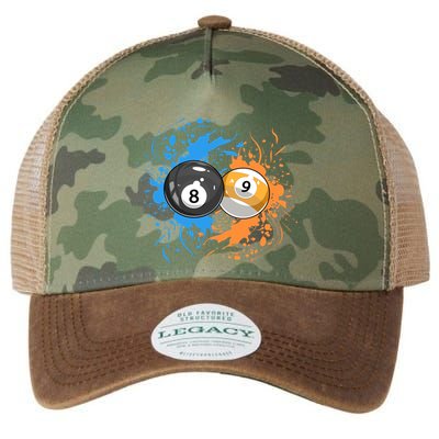 Cool Billiard Balls For 8 Ball And 9ball Player Gift Legacy Tie Dye Trucker Hat