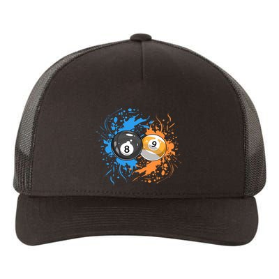 Cool Billiard Balls For 8 Ball And 9ball Player Gift Yupoong Adult 5-Panel Trucker Hat