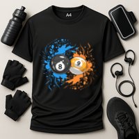 Cool Billiard Balls For 8 Ball And 9ball Player Gift Cooling Performance Crew T-Shirt