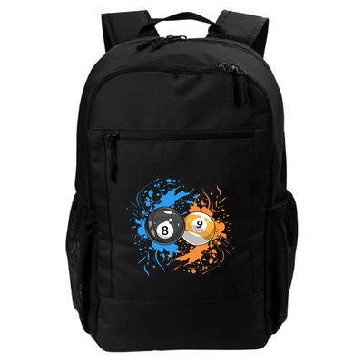 Cool Billiard Balls For 8 Ball And 9ball Player Gift Backpack