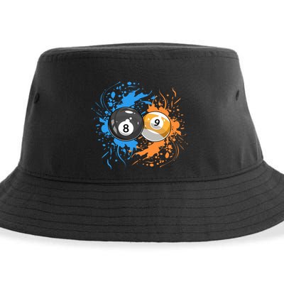 Cool Billiard Balls For 8 Ball And 9ball Player Gift Sustainable Bucket Hat